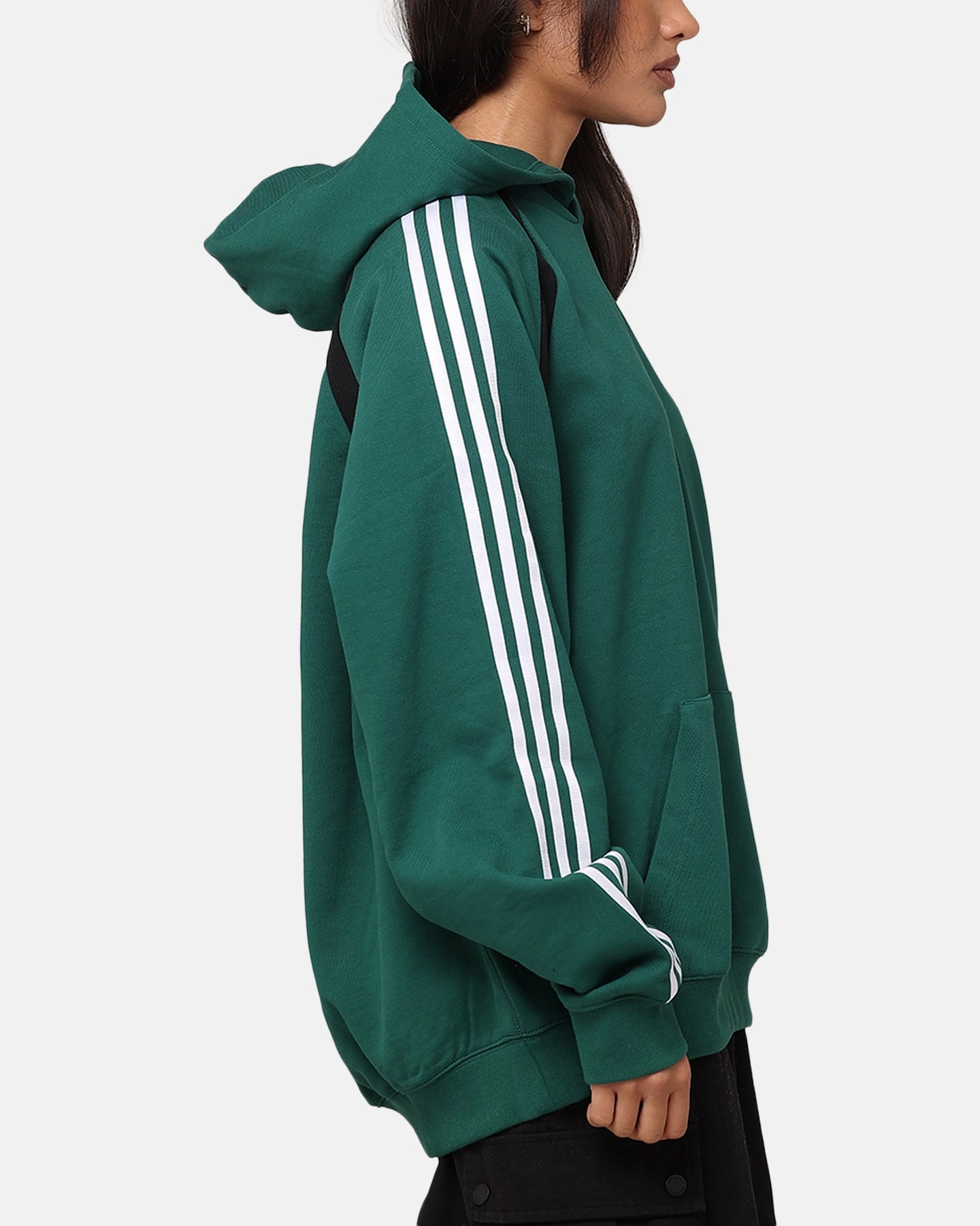 Adidas Oversized Hoodie Collegiate Green suitable for work uniforms Full length