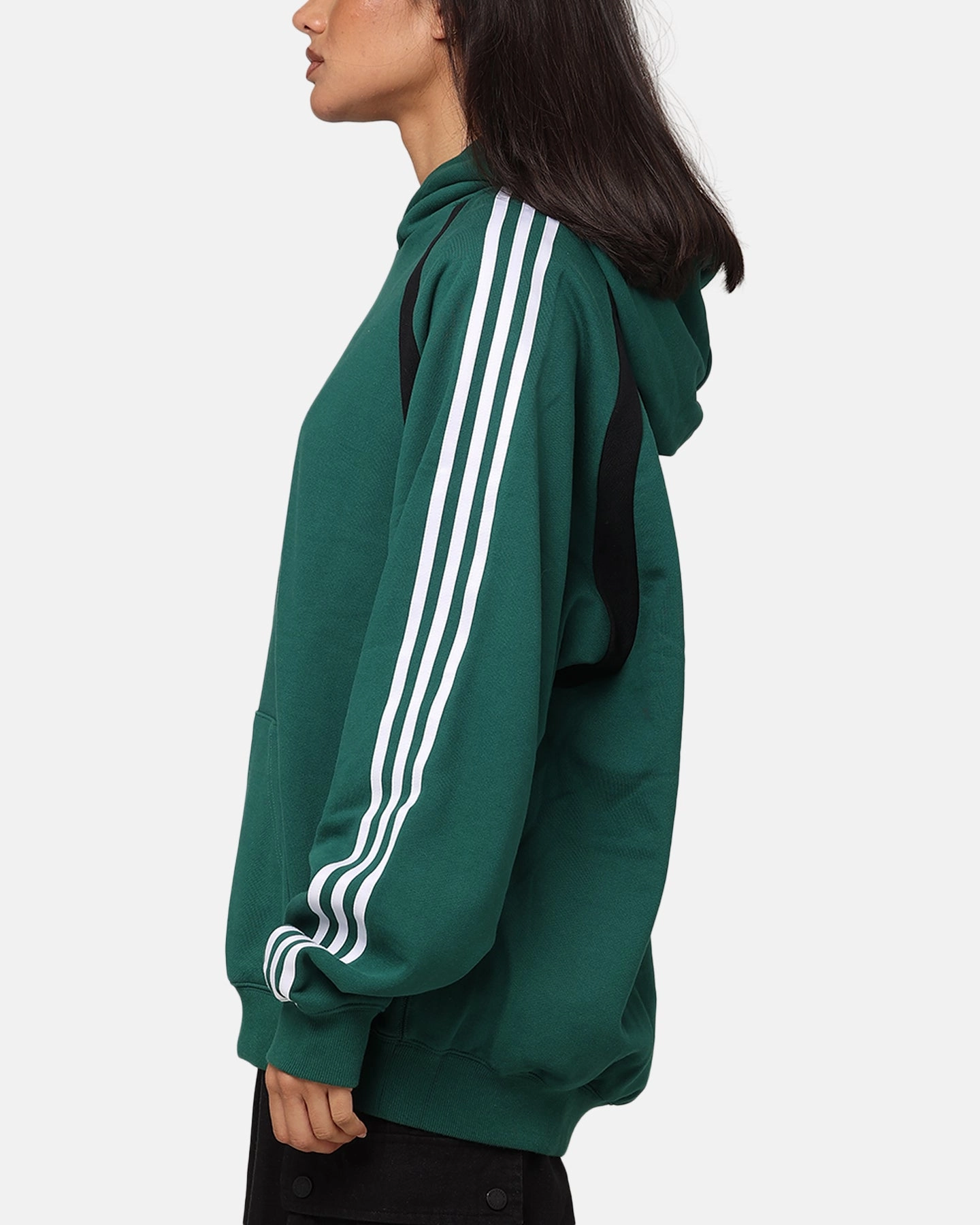 Adidas Oversized Hoodie Collegiate Green Necklace