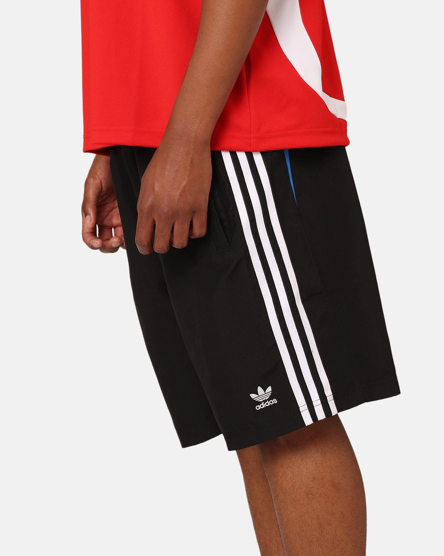 Water Repellent Coating Regular Fit Adidas Oversized Shorts Black