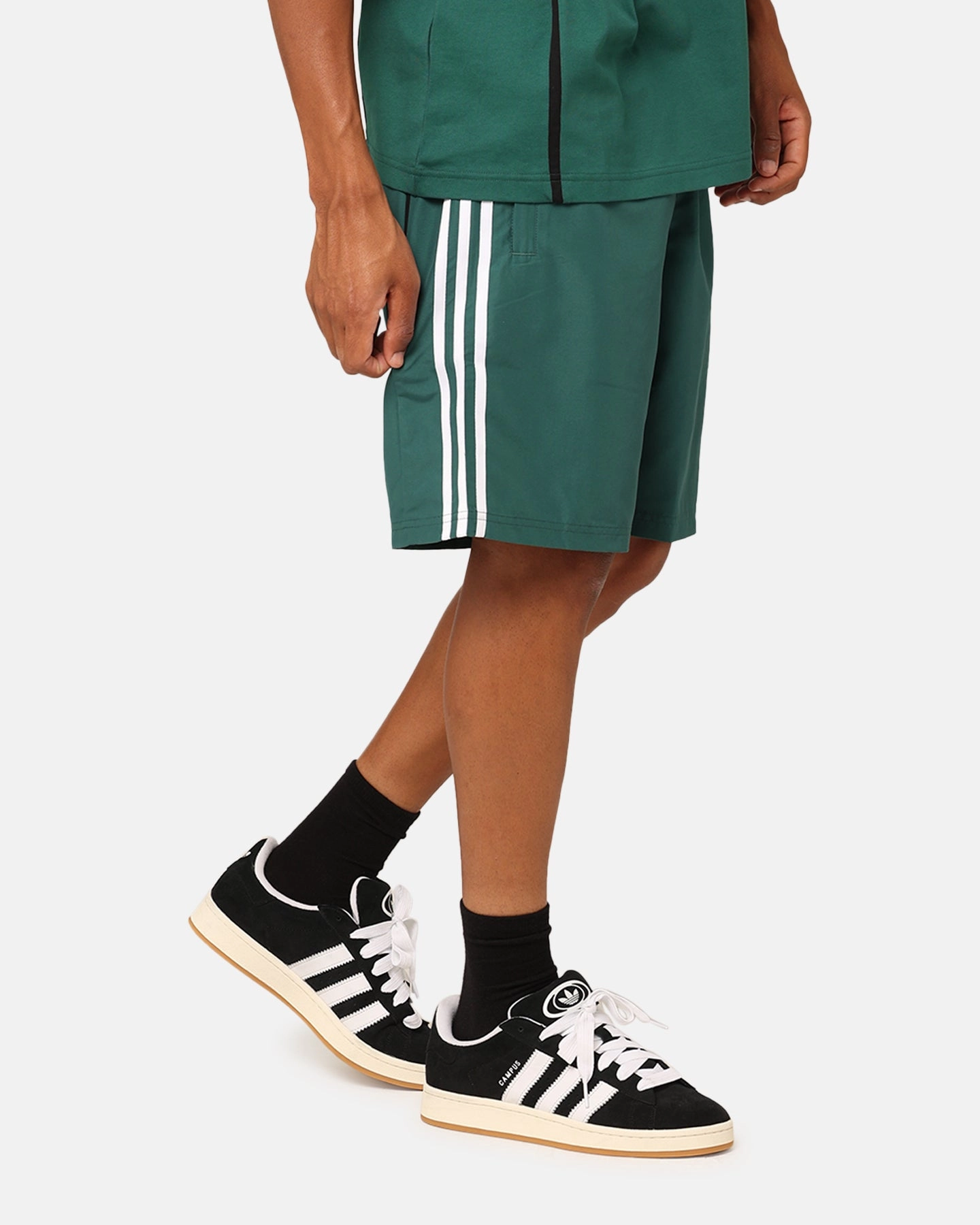Noise Free Operation Design QuickAdjustStraps Adidas Oversized Shorts Collegiate Green