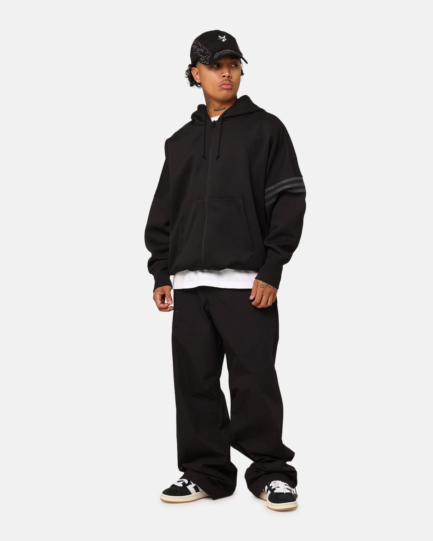 Smart Layer Jog Adidas Street Neuclassics Full-Zip Hoodie Black