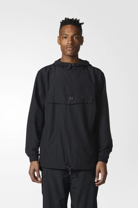 Static Resistant Adidas Taped Anorak Windbreaker Jacket