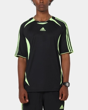 Adidas Teamgeist Adicolor T-Shirt Black/Green FunctionalPockets Reinforced Shoulders