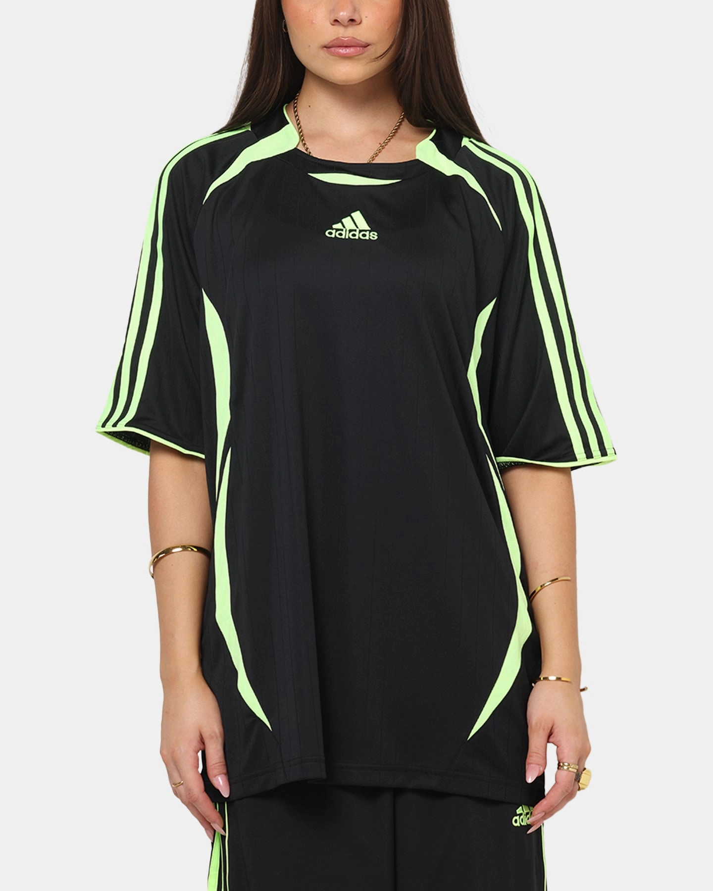 Outdoor Layer Adidas Teamgeist Adicolor T-Shirt Black/Green