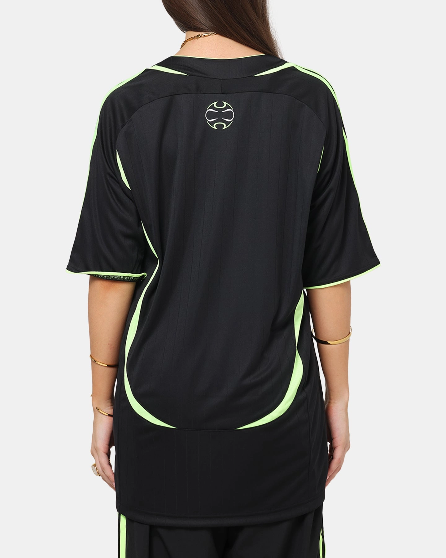 Reinforced Neckline Adidas Teamgeist Adicolor T-Shirt Black/Green