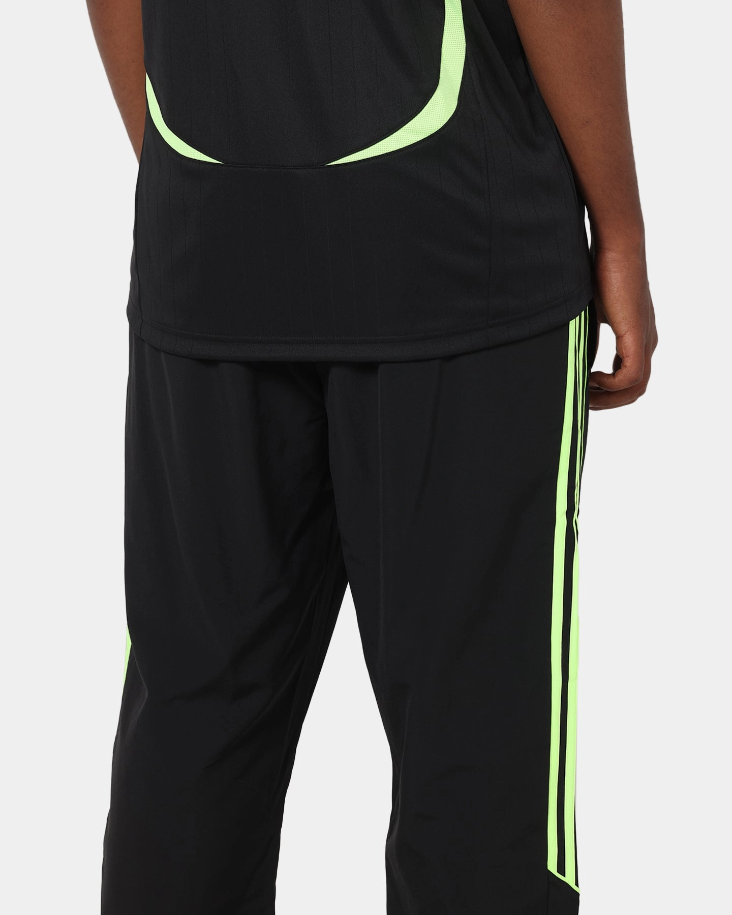 Adidas Teamgeist Adicolor Track Pants Black/Green Built-in shorts