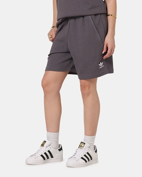 UPF Protection quick-drying Adidas Trefoil Essentials Waffle Shorts Grey Strata