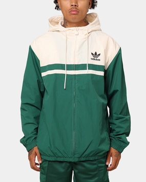 Magnetic Closure Adidas Windbreaker Jacket Green