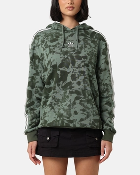 Smart Design Adidas Women's AOP Hoodie Trace Green