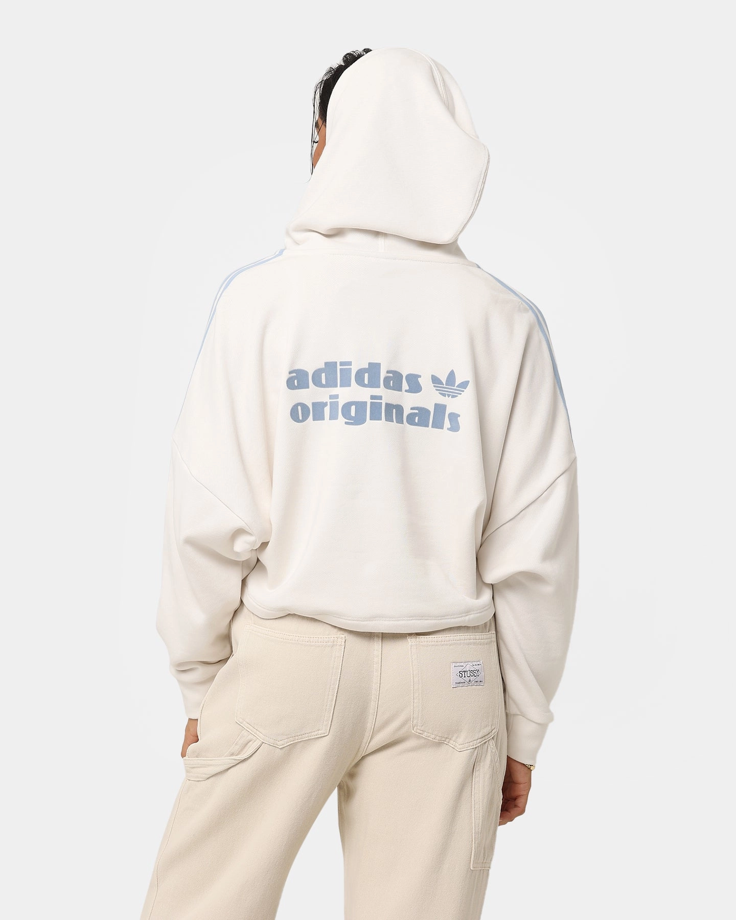 Adidas Women's Cropped Hoodie Clowhi Diploma Lightweight