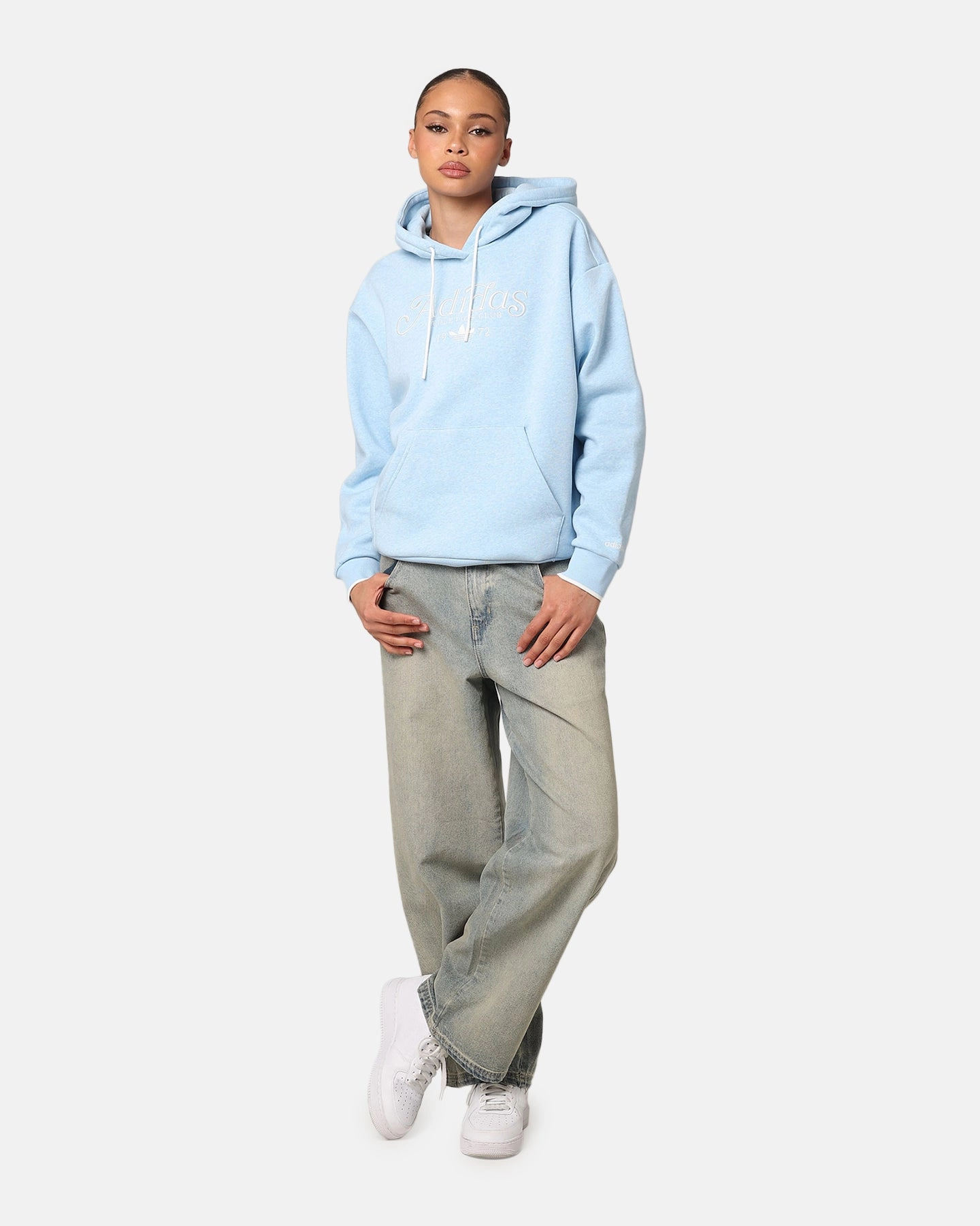 city break Adidas Women's Graphic Hoodie Clear Sky Mel