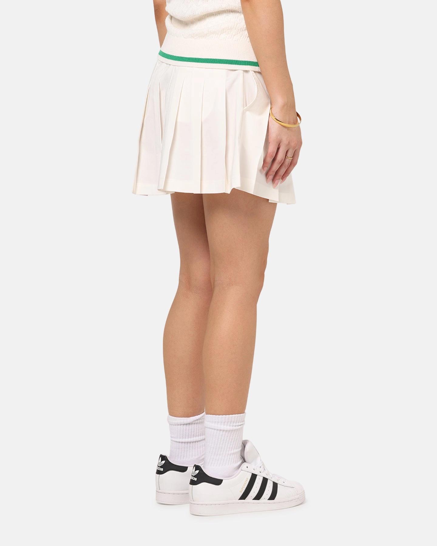 Adidas Women's Originals Pleated Skort Chalk White mix and match