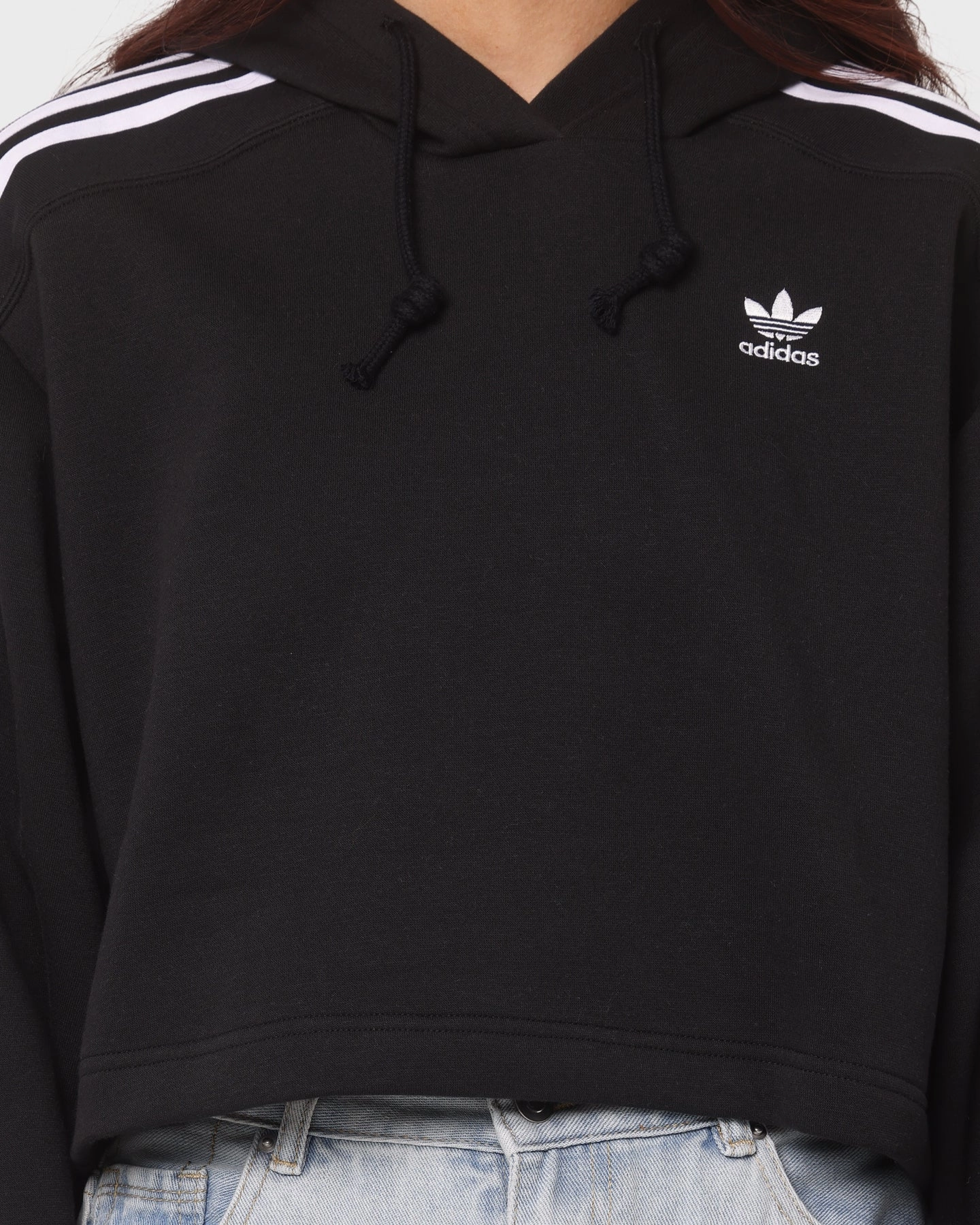 Adidas Women's Short Hoodie Black Core Fit