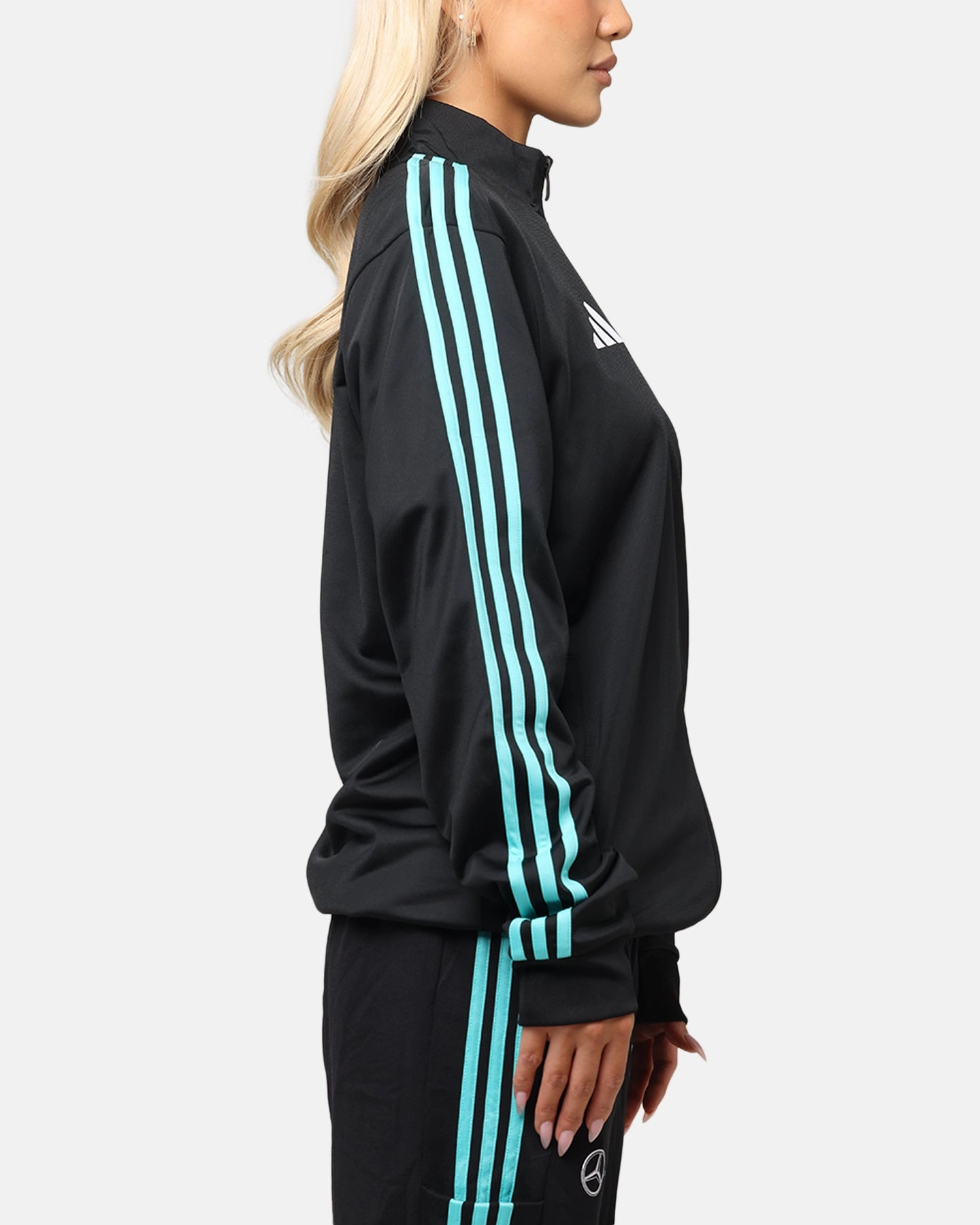 Shampoo Compression Panels adidas x Mercedes-AMG PETRONAS Formula One F1 DNA Track Jacket Black/White