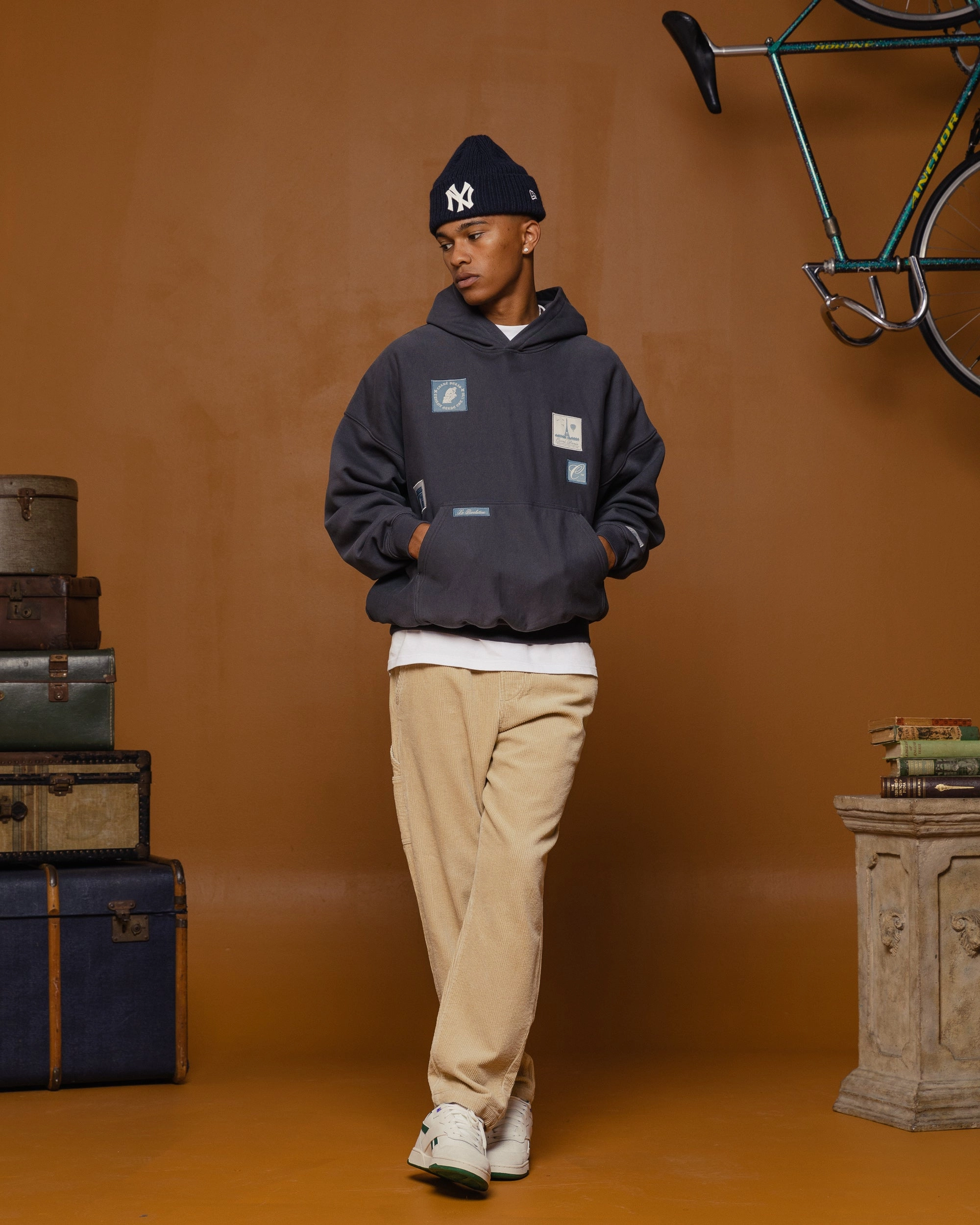 Carre Avant Oversized Hoodie Coal Winter Ready Insulated Lining