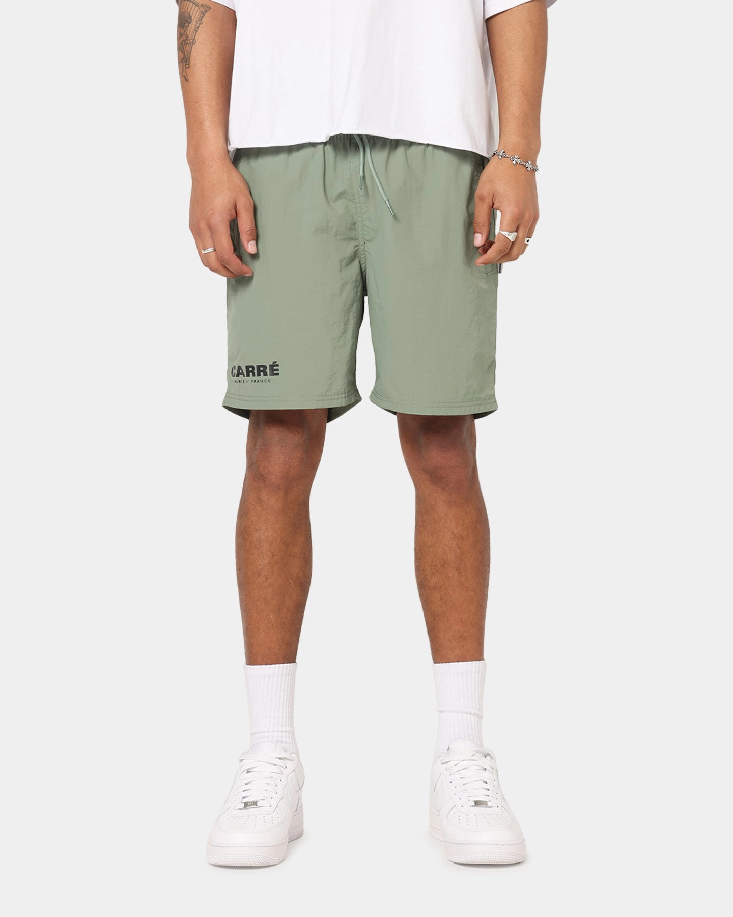 No Slip Grip Carre Motion Beach Shorts Khaki
