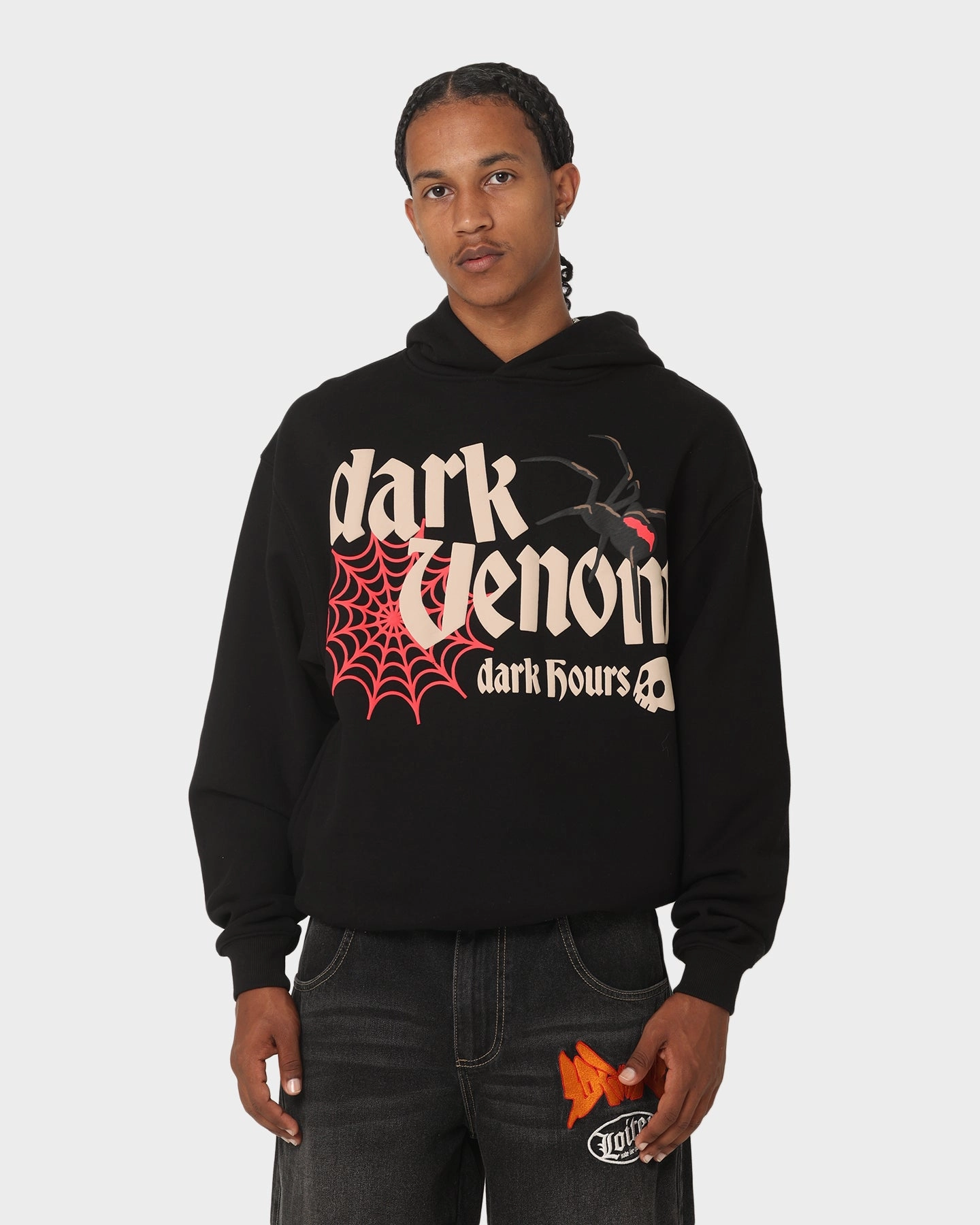 Loiter Dark Hours Hoodie Off Black Noise Free Fabric Heat Regulating Technology