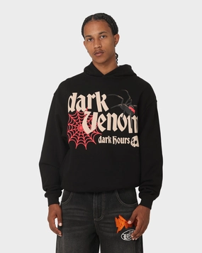 Loiter Dark Hours Hoodie Off Black Noise Free Fabric Heat Regulating Technology
