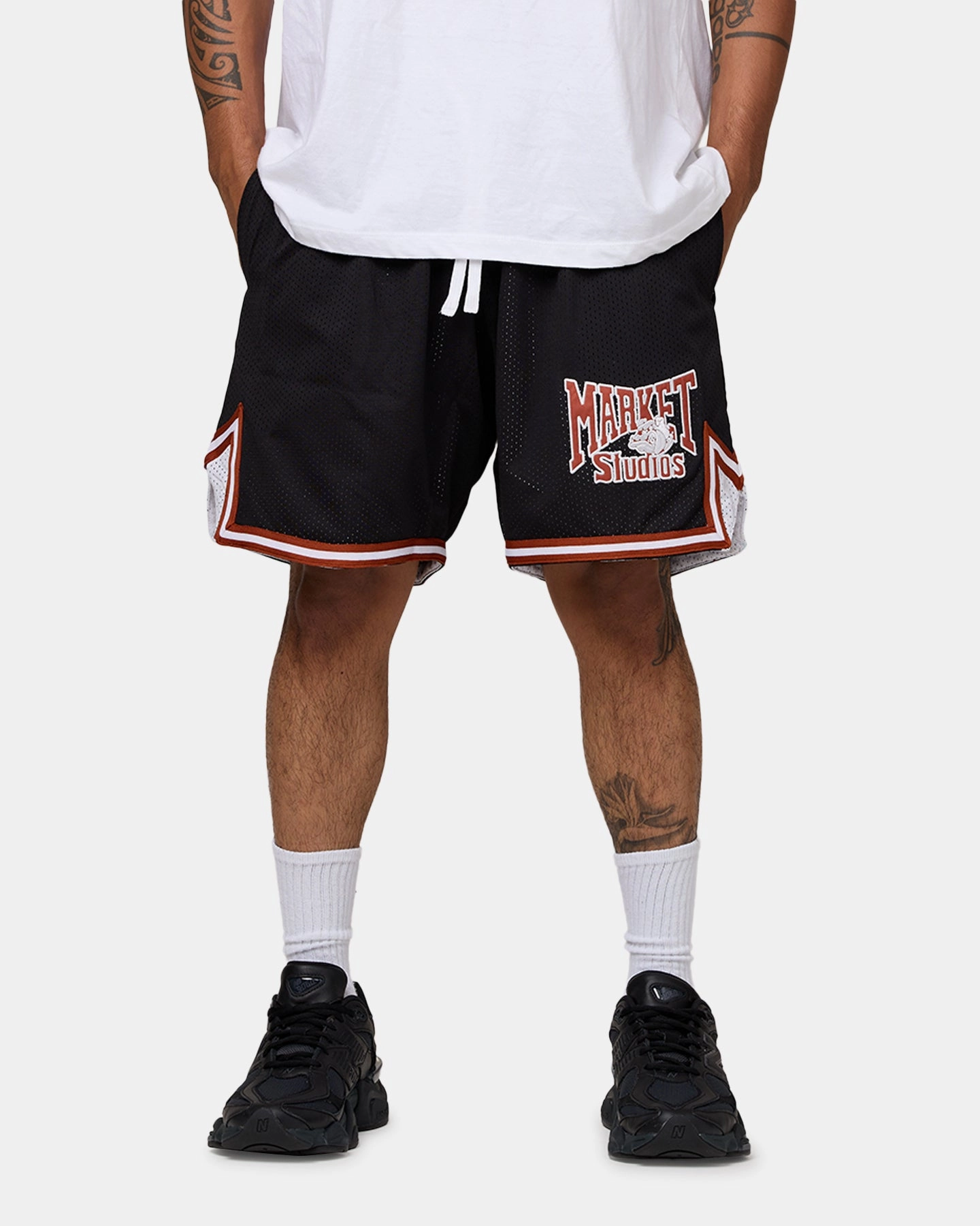 Flexible Waistband Market Dulldogs Mesh Shorts Black