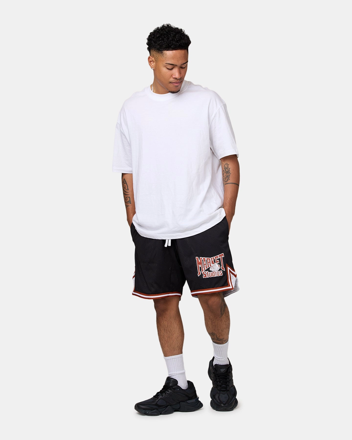 Market Dulldogs Mesh Shorts Black teen clothing
