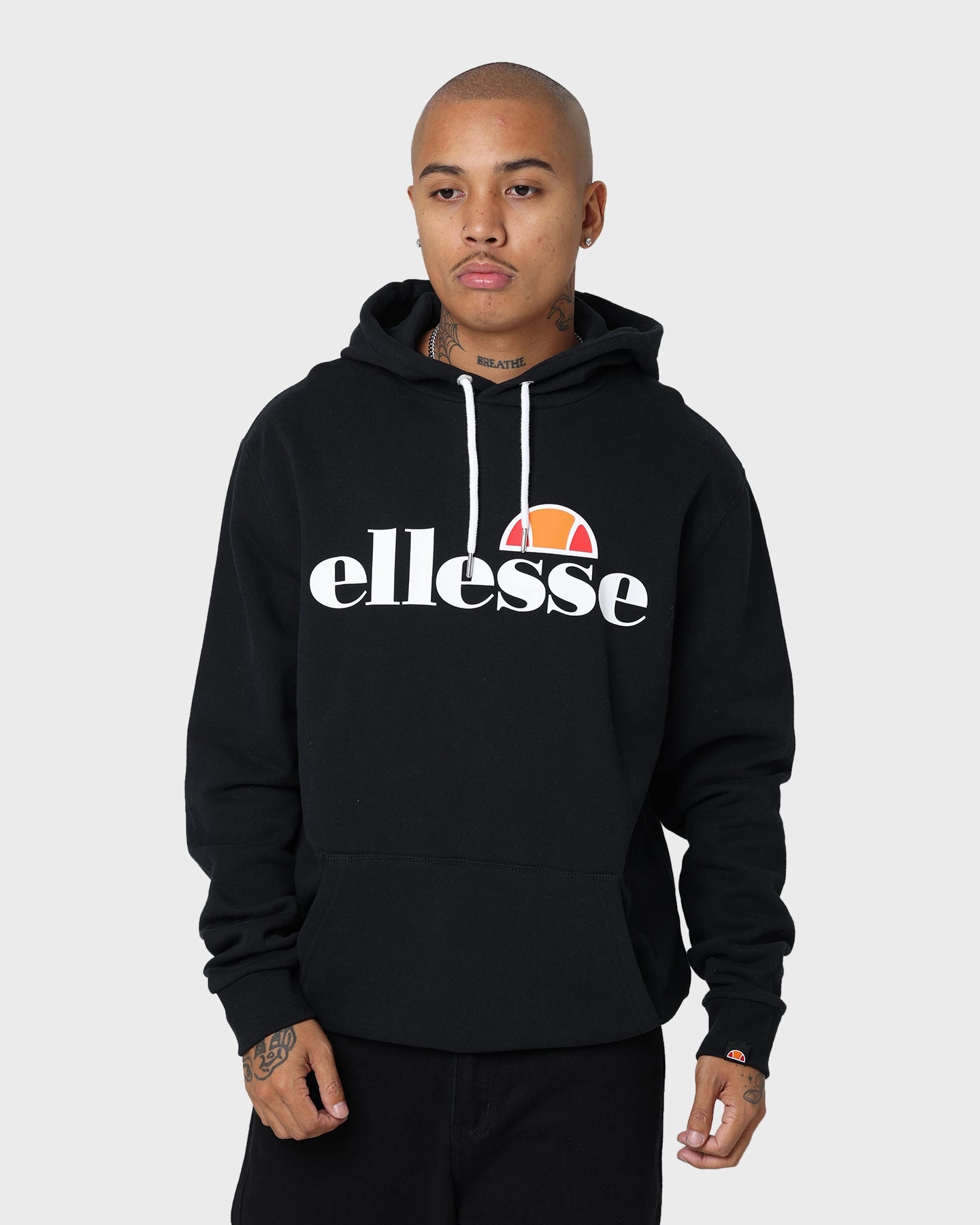 Ellesse SL Gottero Hoodie Black Lightweight Comfort Heat Reflective Tech