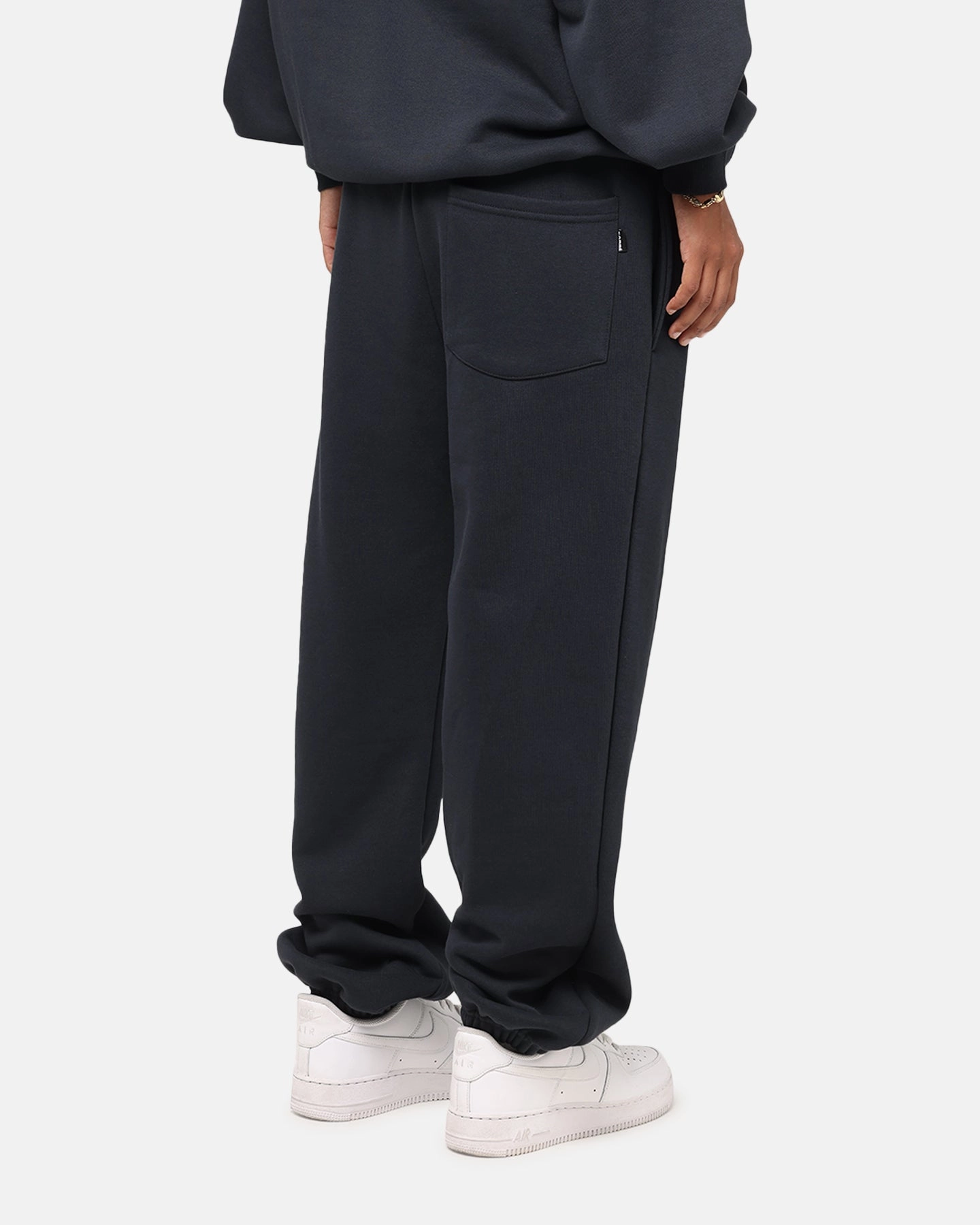 Low Bulk ReflectiveAccentDetails Carre Premium Essentials Track Pant Steel/Black