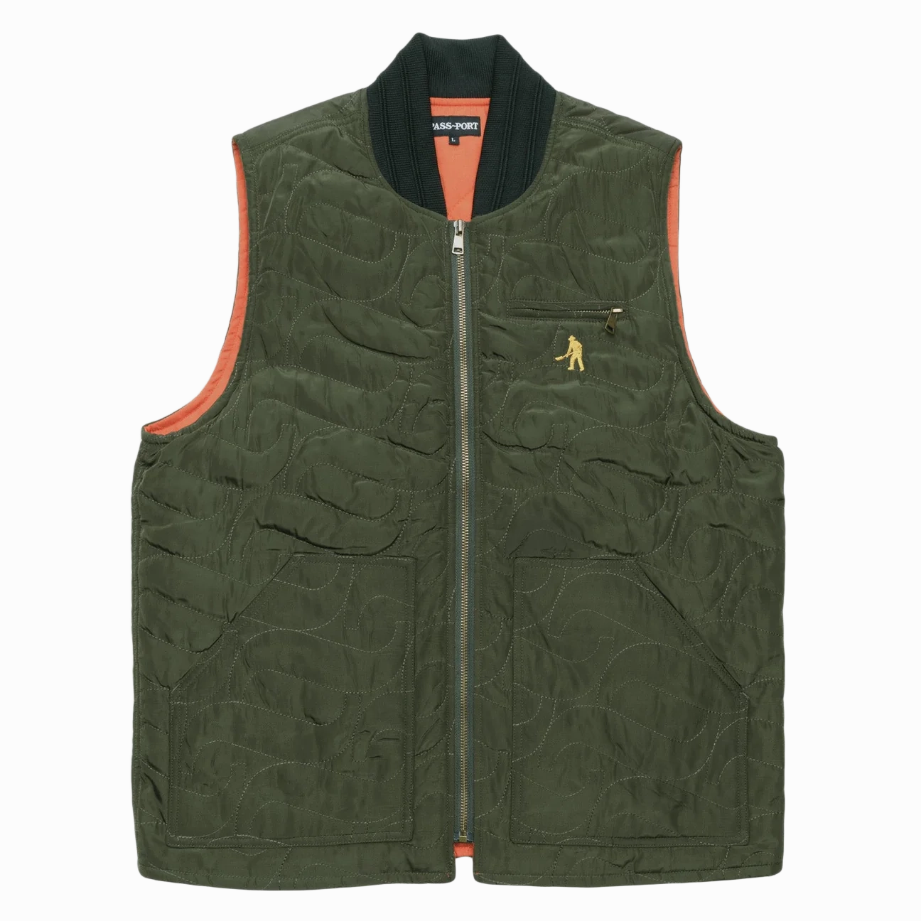 Passport Tilde Puff Packers Vest 'Forest Green' Taped Seams Travel Street Style