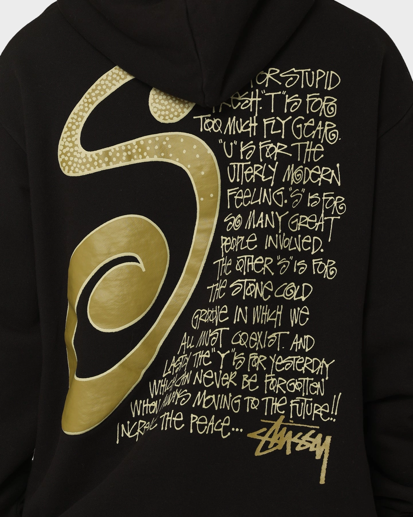 Stussy S IS Hoodie Black Love