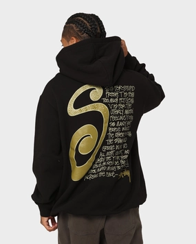 Flex Stretch Material Moisture Wicking Liner Stussy S IS Hoodie Black