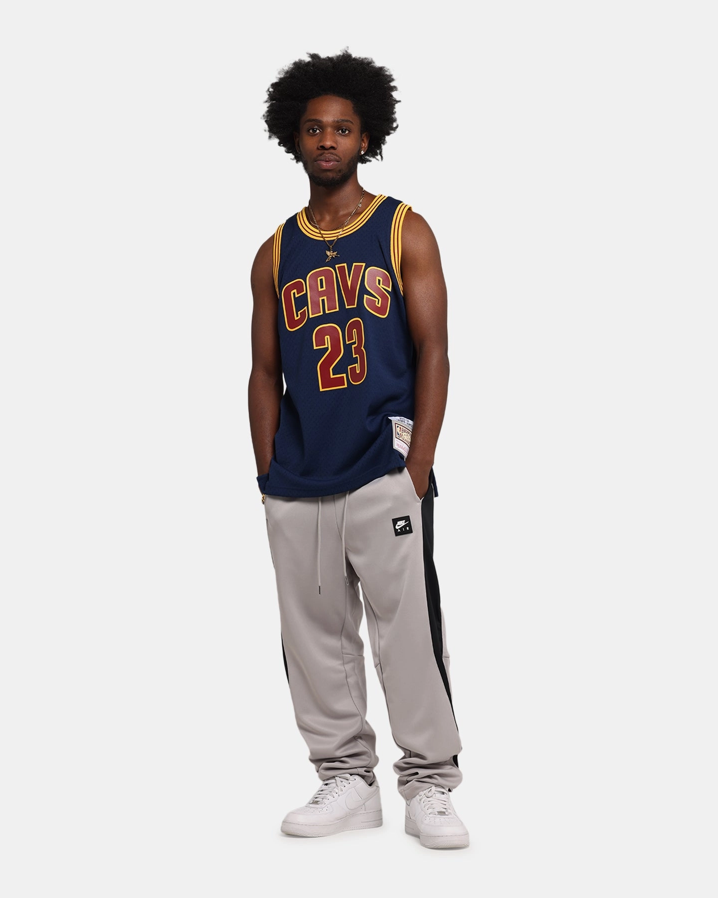 Mitchell & Ness Cleveland Cavaliers Lebron James Swing Jersey Blue Hygroscopic Yarn