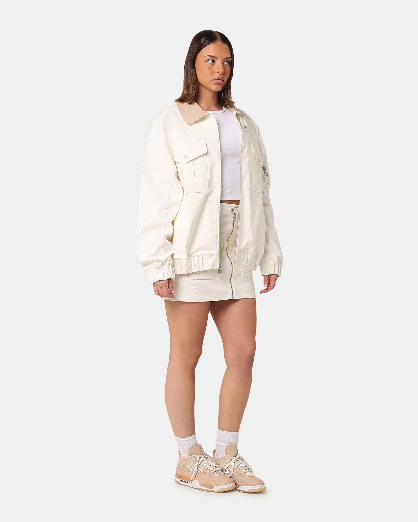 Jordan Women's Renegade Jacket Sail/Legen Md Brown flight travel