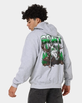 Goat Crew Buck Hunter Hoodie Grey Classic Style