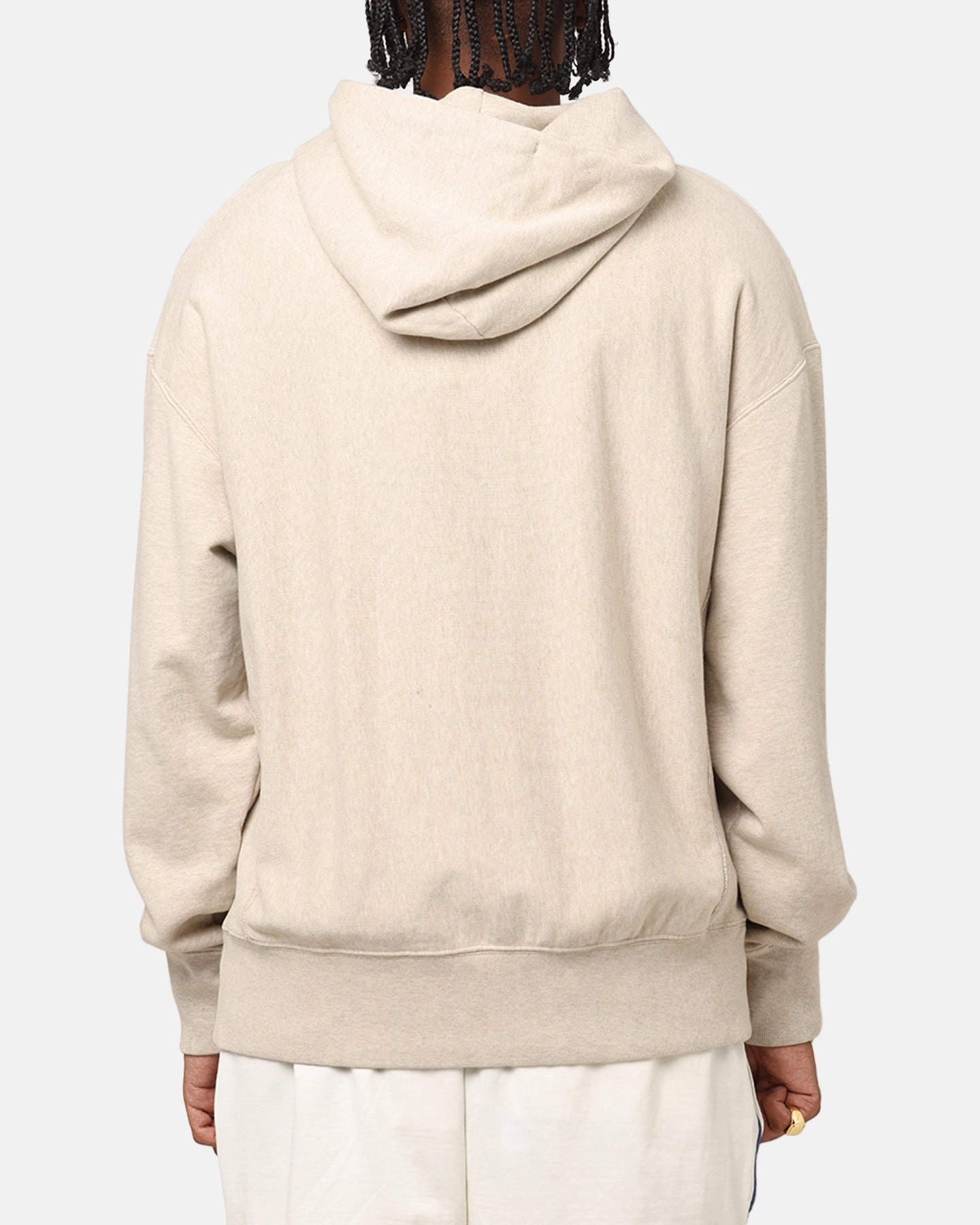 Champion Vintage Logo Sweatshirt Hoodie Oatmeal Heather suitable for weekend getaways