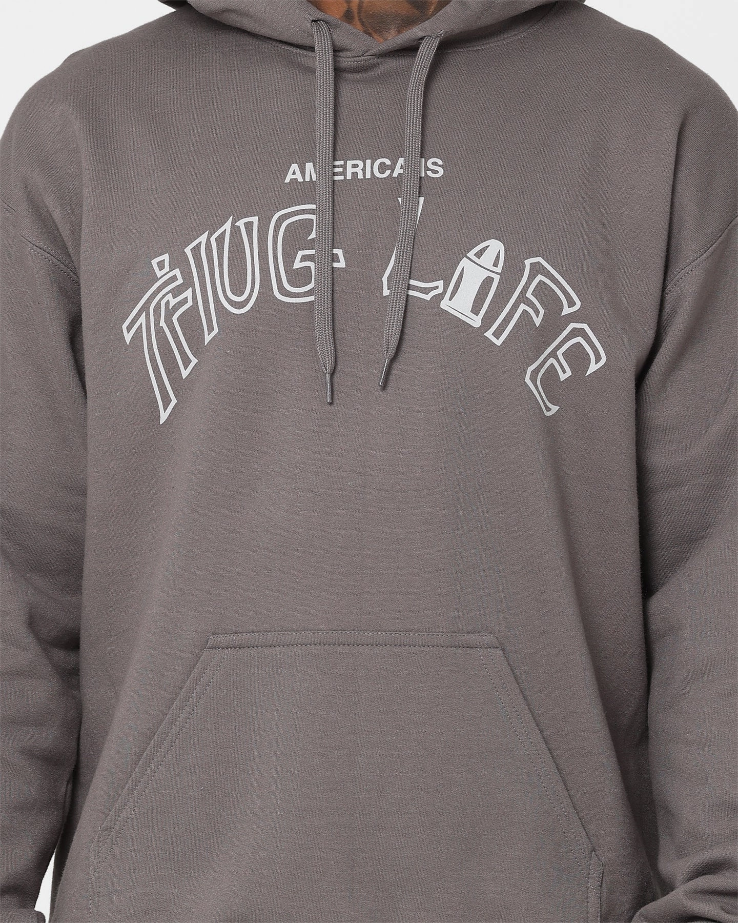 Tupac Thug Life Hoodie Grey Chic Style