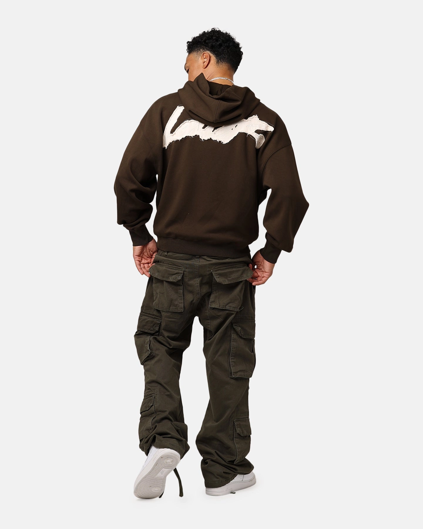 Loiter Chroma Premium Hoodie Dark Chocolate Mesh Backed Hood Breathable Material