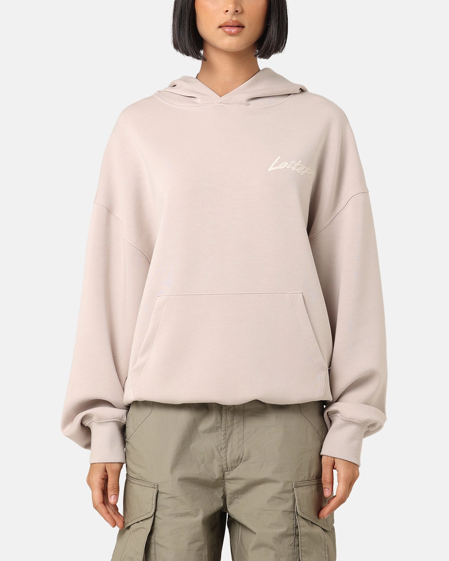 Loiter Chroma Premium Hoodie Tan Hidden Compartments Anti Pilling