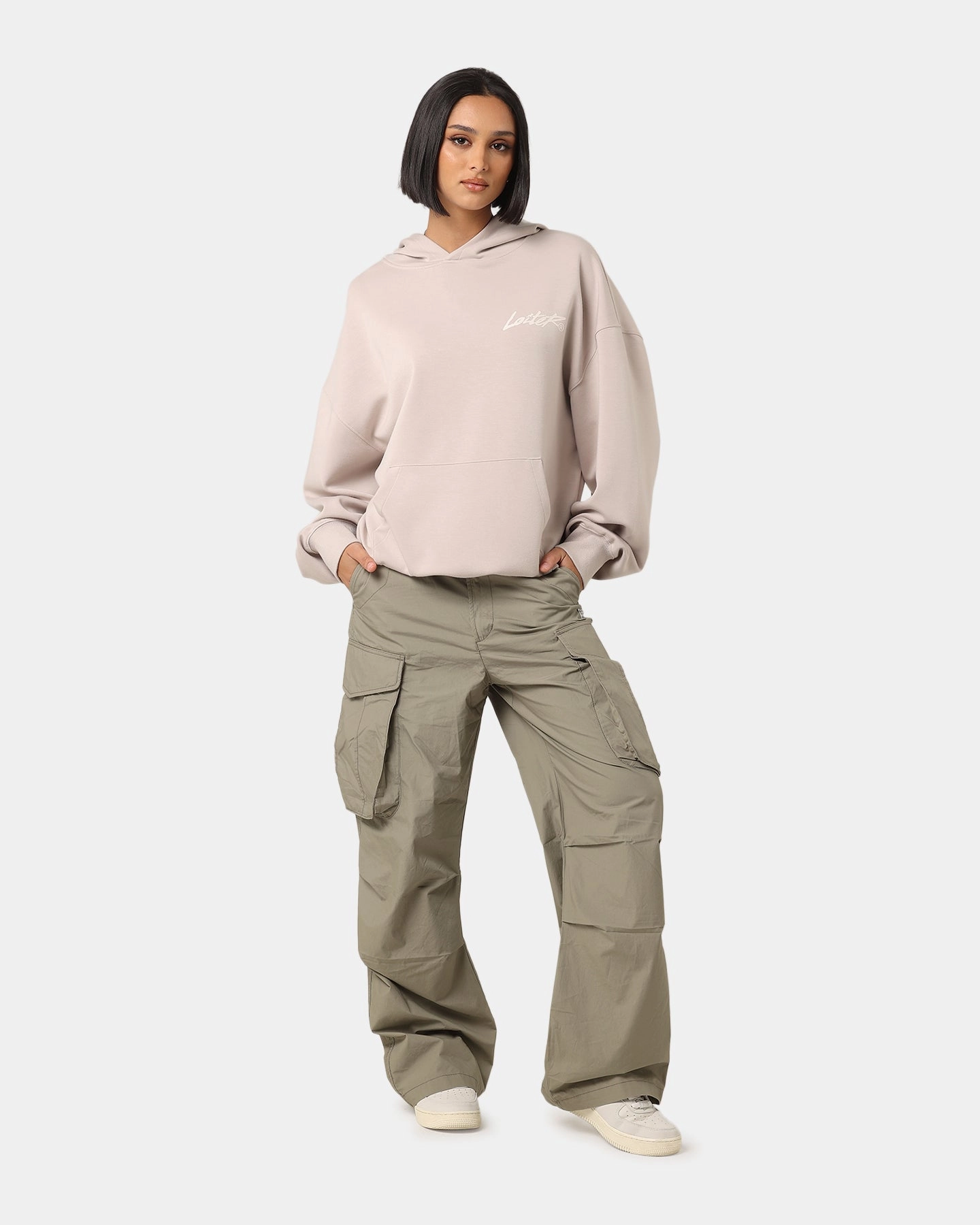 Loiter Chroma Premium Hoodie Tan Double layer fabric
