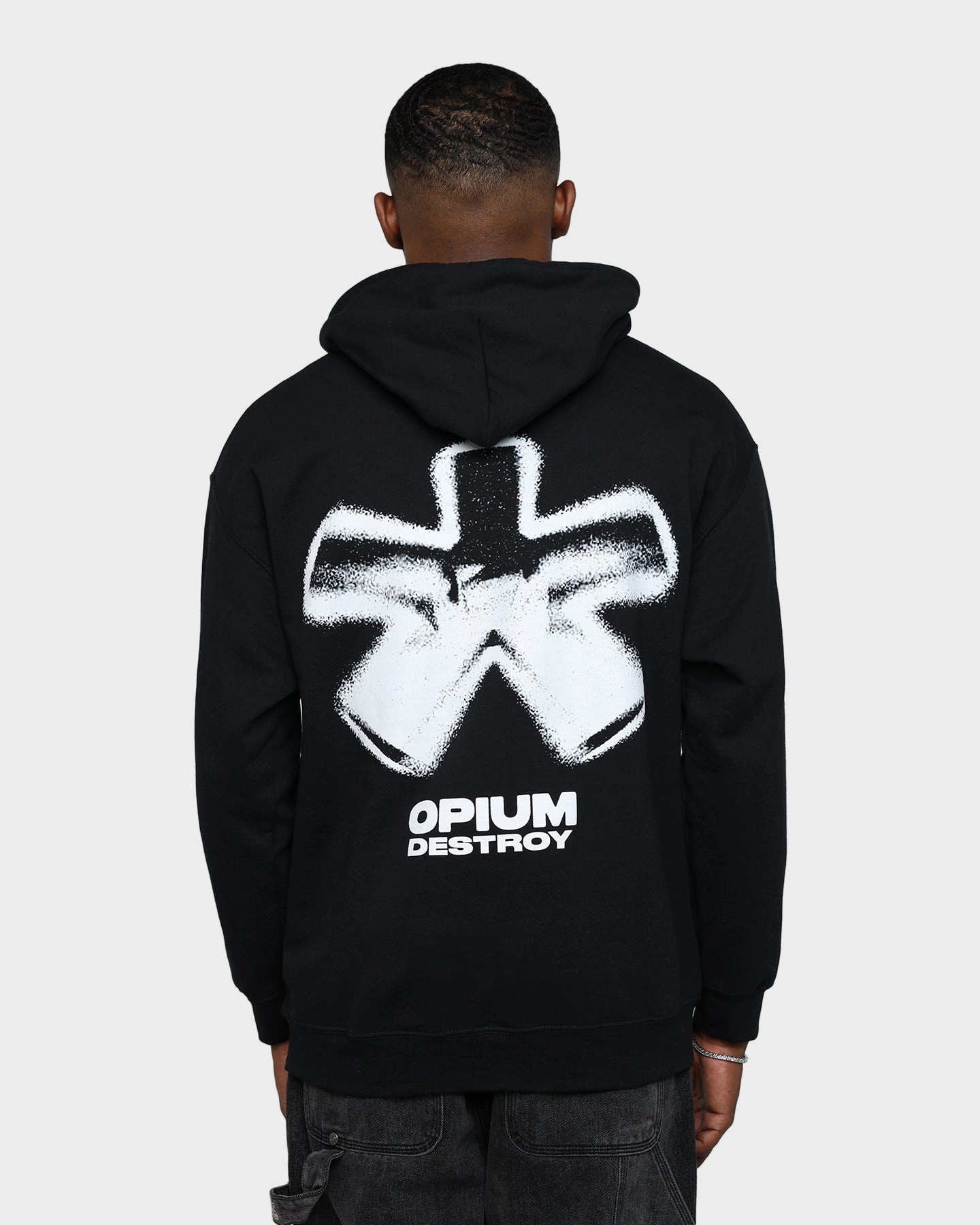 Envision Convertible Sleeve Options Goat Crew Opium Hoodie Black