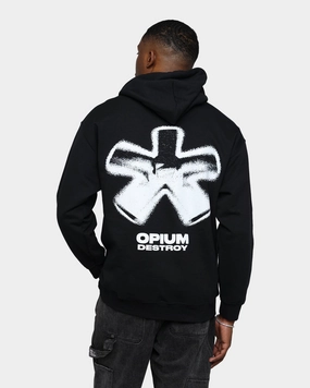 Relaxed Cut Goat Crew Opium Hoodie Black