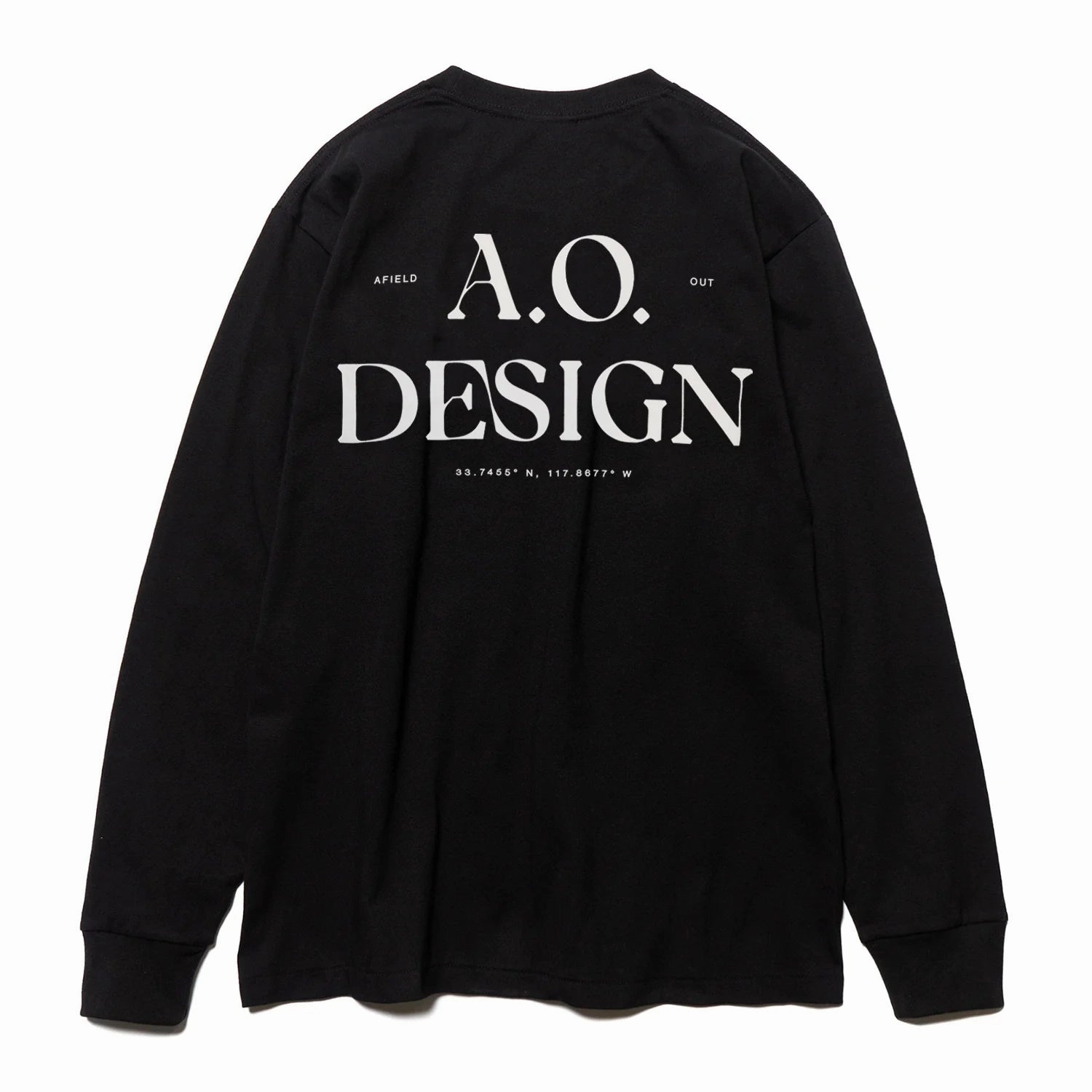 Afield Out Constellation L/S T-Shirt 'Black' Zero Waste Production