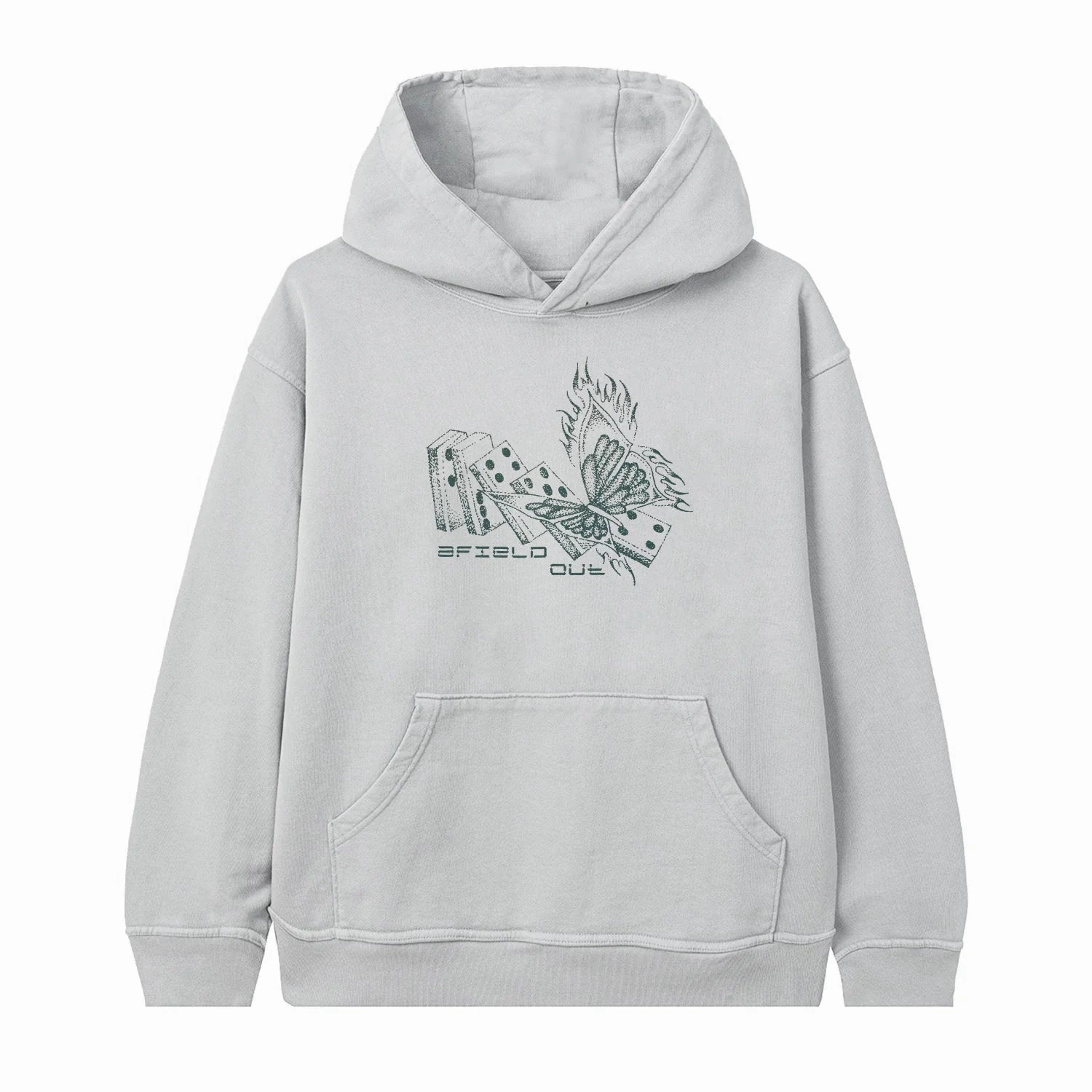 Afield Out Domino Hoodie 'Cement' difficult to repair Versatile Styling Options