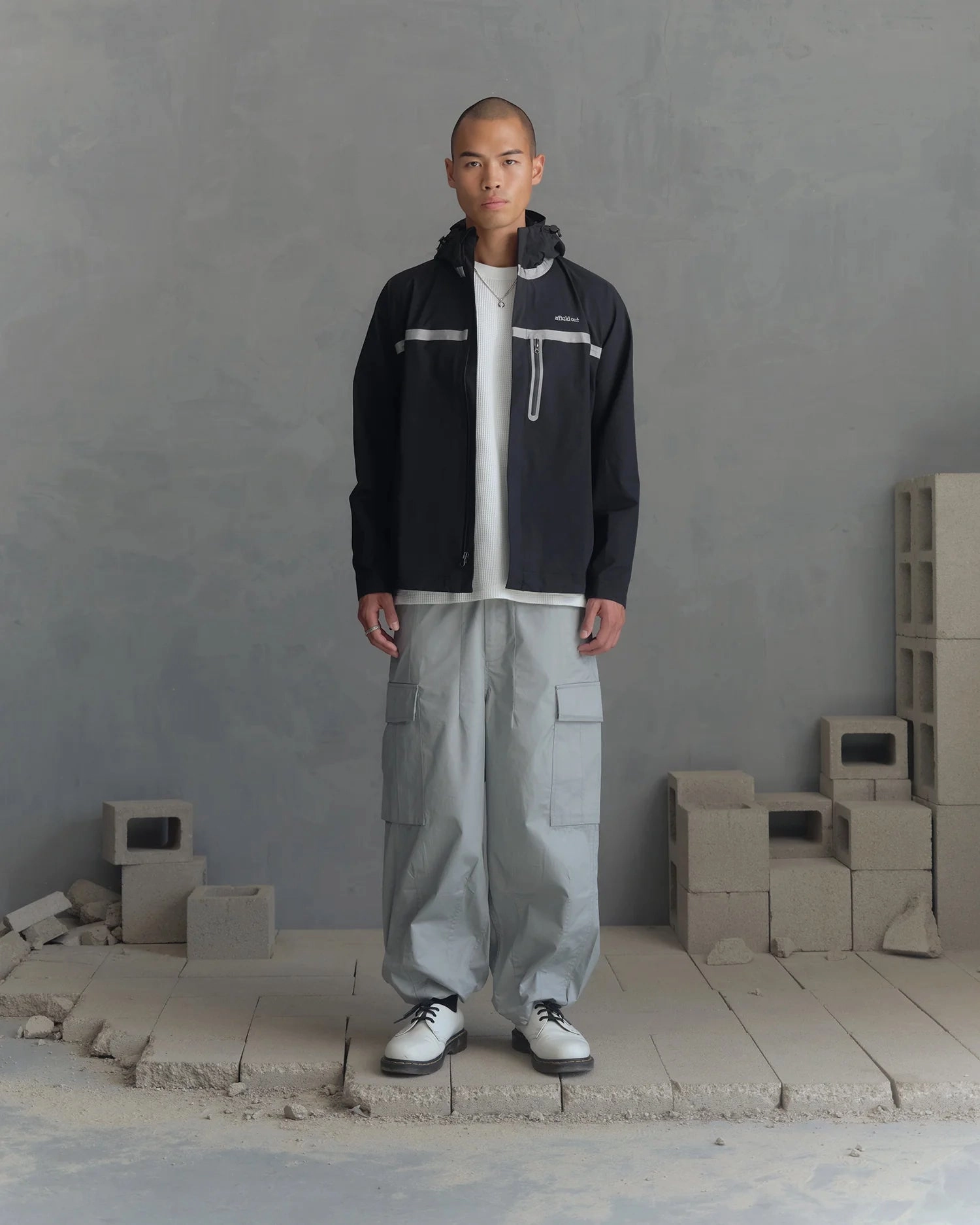 Afield Out Glacier Shell Jacket 'Black' Auxiliary Attachment Points