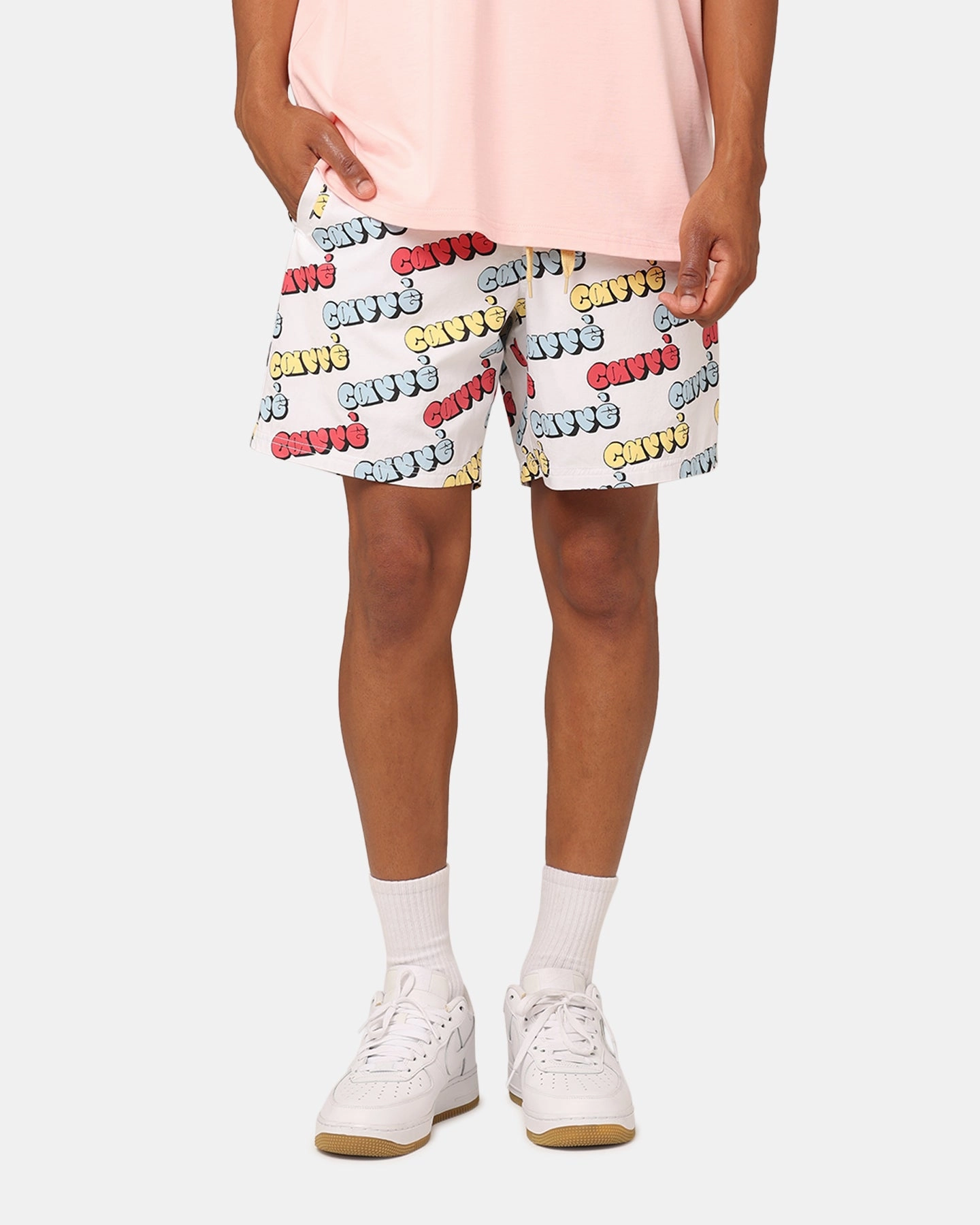 EcoFriendlyMaterials Carre Experience Slide Shorts White