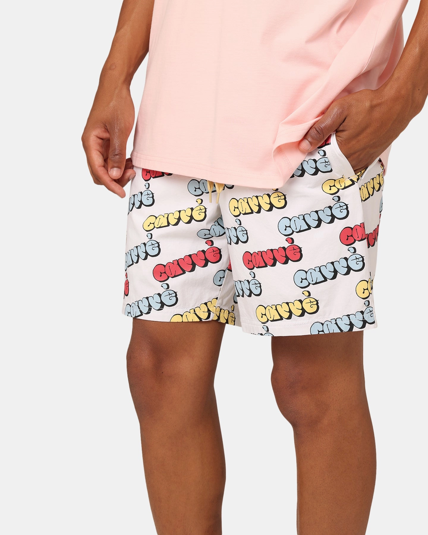 Carre Experience Slide Shorts White bodysuit