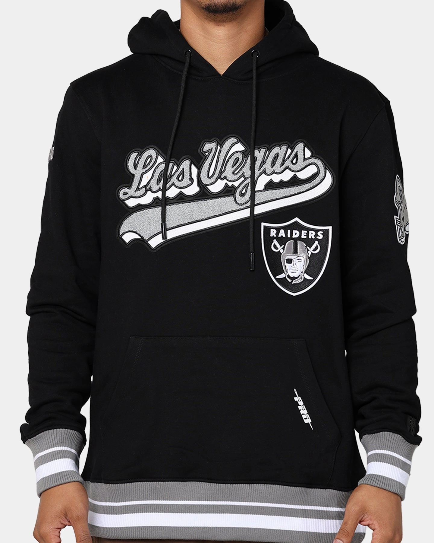 Pro Standard Las Vegas Raiders Fleece Pullover Hoodie Black/Grey Describe