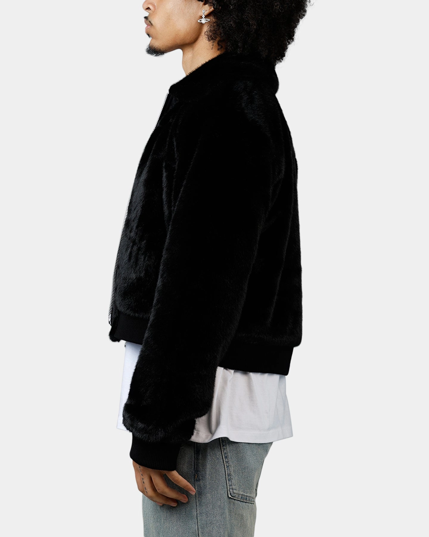 MNML Night Wolf Faux Jacket Black Thermolite Insulation Reward