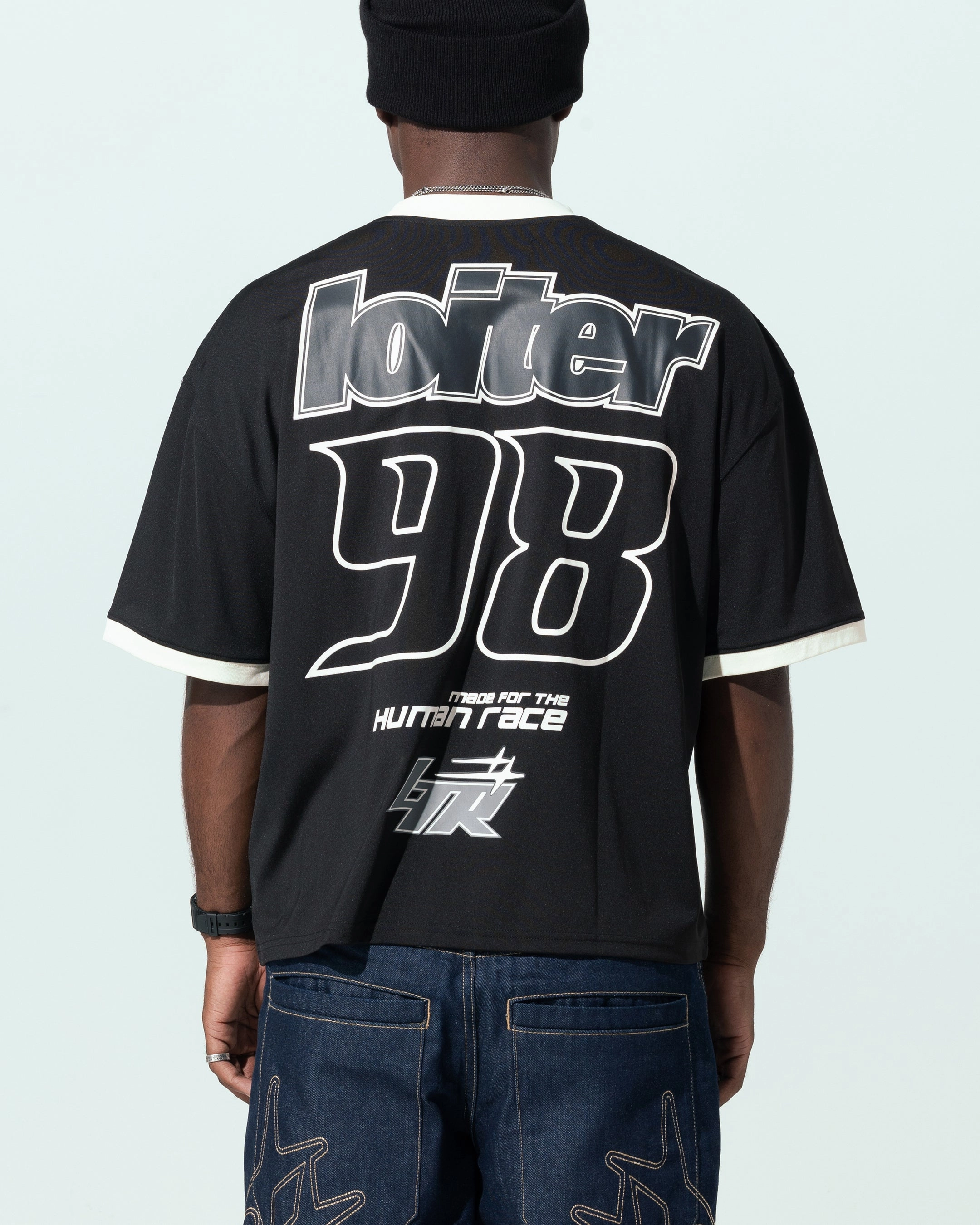 Loiter Tournament Jersey Black Easy Layering Essential Clothing