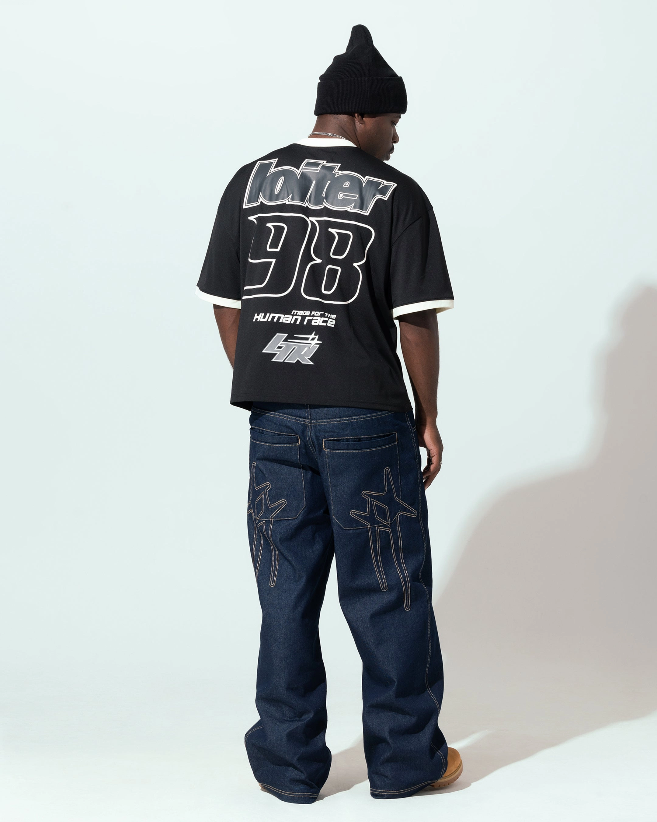 Minimalist purity Loiter Tournament Jersey Black