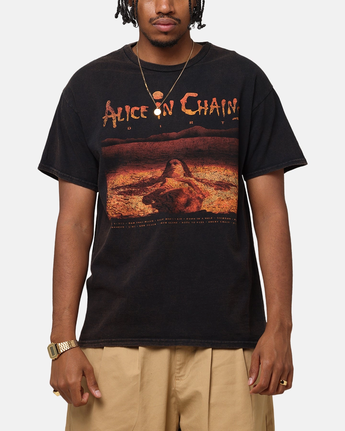 kids' Chic and Soft Alice In Chains Dirt Tracks Vintage T-Shirt Black Vintage