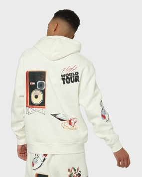Jordan Flight Artist Series Fleece Pullover Jacket Sail/Black/University Red Swim suitable for outdoor adventures
